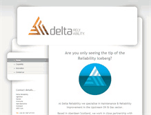Tablet Screenshot of deltareliability.com